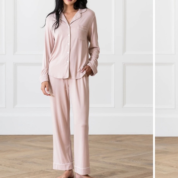 Cozy Earth Pajama Set Bamboo Stretch-Knit Long Sleeve Long Pants Womens Small - Picture 1 of 11